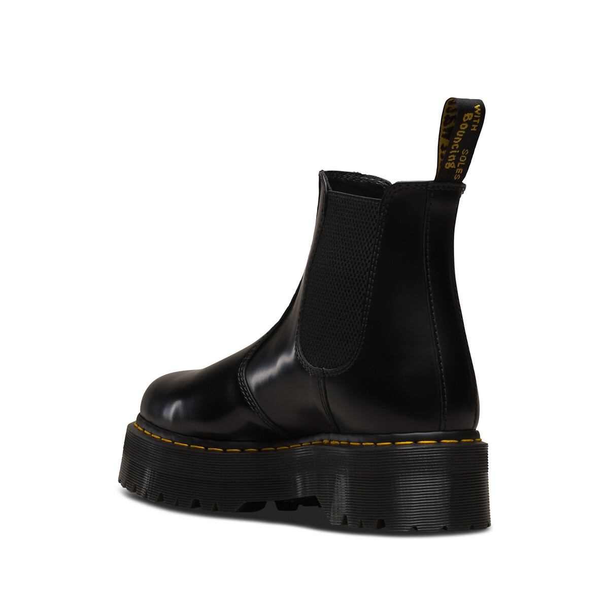 Chelsea boots met plateauzool 2976 Quad zwart, DR. MARTENS