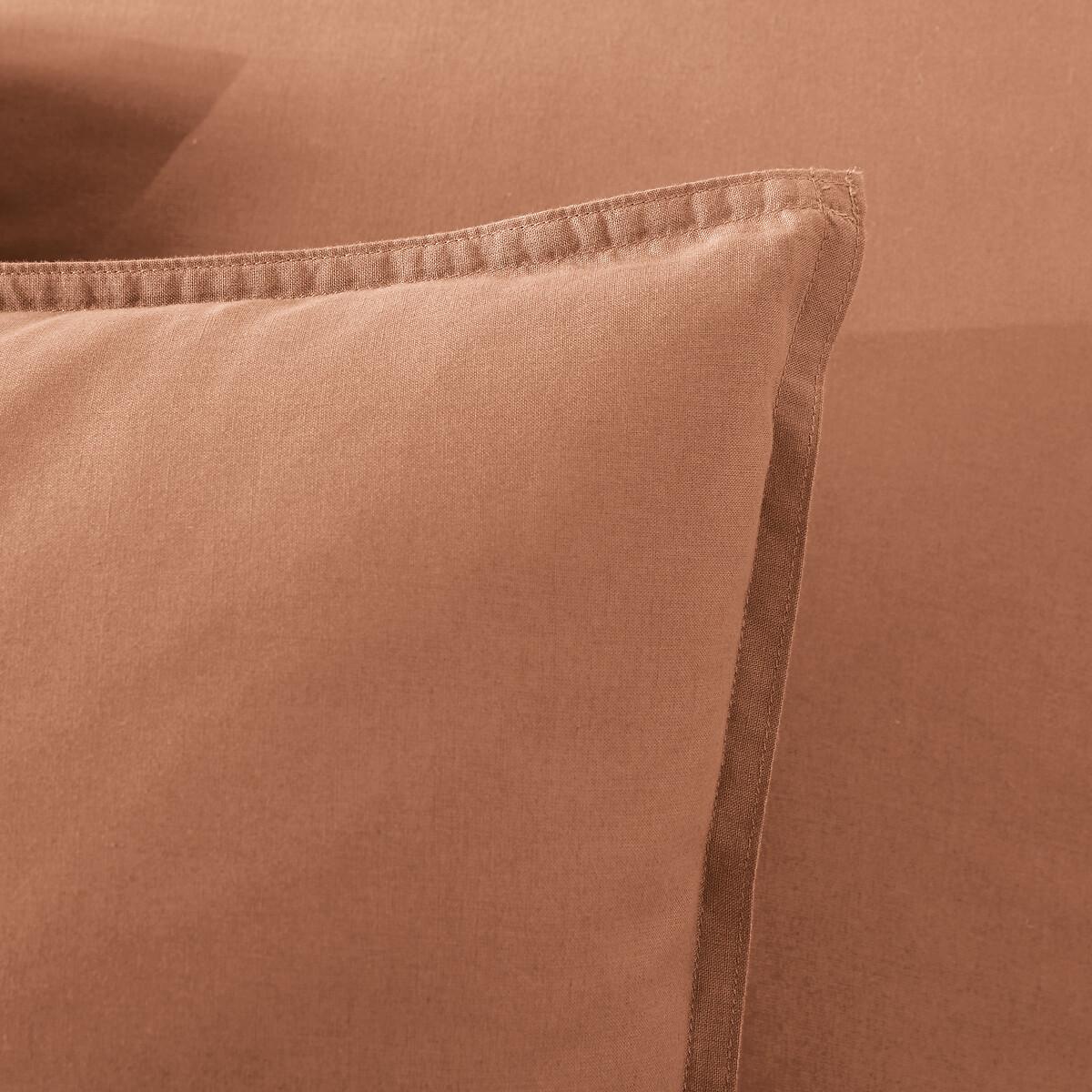 Funda de almohada de algodón lavado, Scenario tierra de siena, LA REDOUTE INTERIEURS