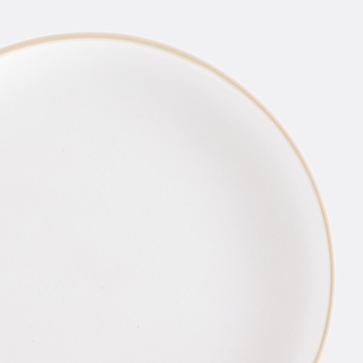 Lot de 6 assiettes à dessert, grès mat, Nordik ecru, LA REDOUTE INTERIEURS