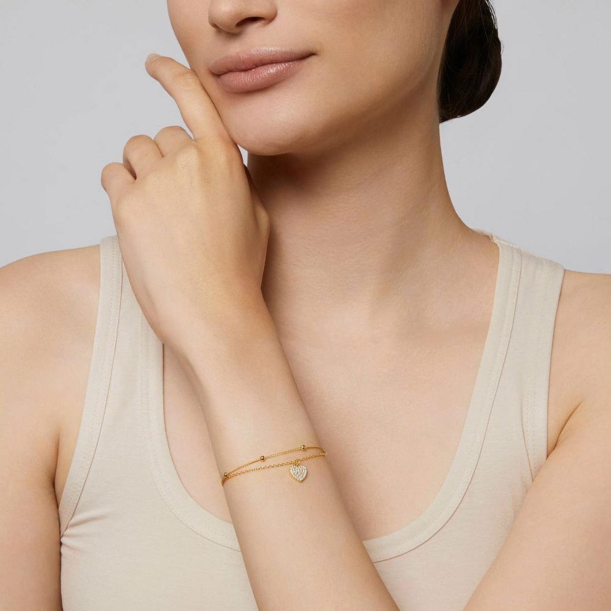 Bracelets en Argent/oxyde de zirconium De Zirconium et Oxyde de zirconium or, CLEOR