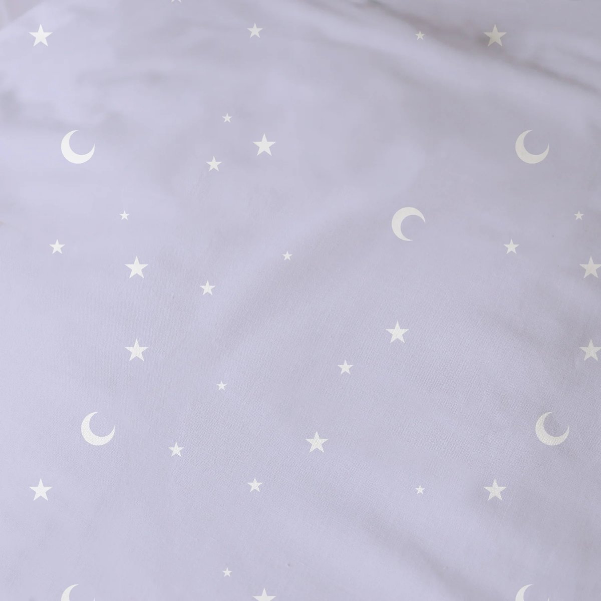 Parure de lit imprimée + drap housse 100% coton, HAPPY violet, DISNEY STITCH