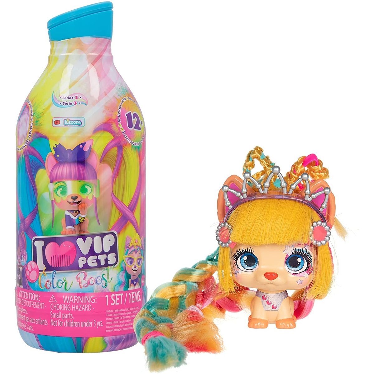 Vip Pets Série 3 Color Boost couleur unique, IMC TOYS
