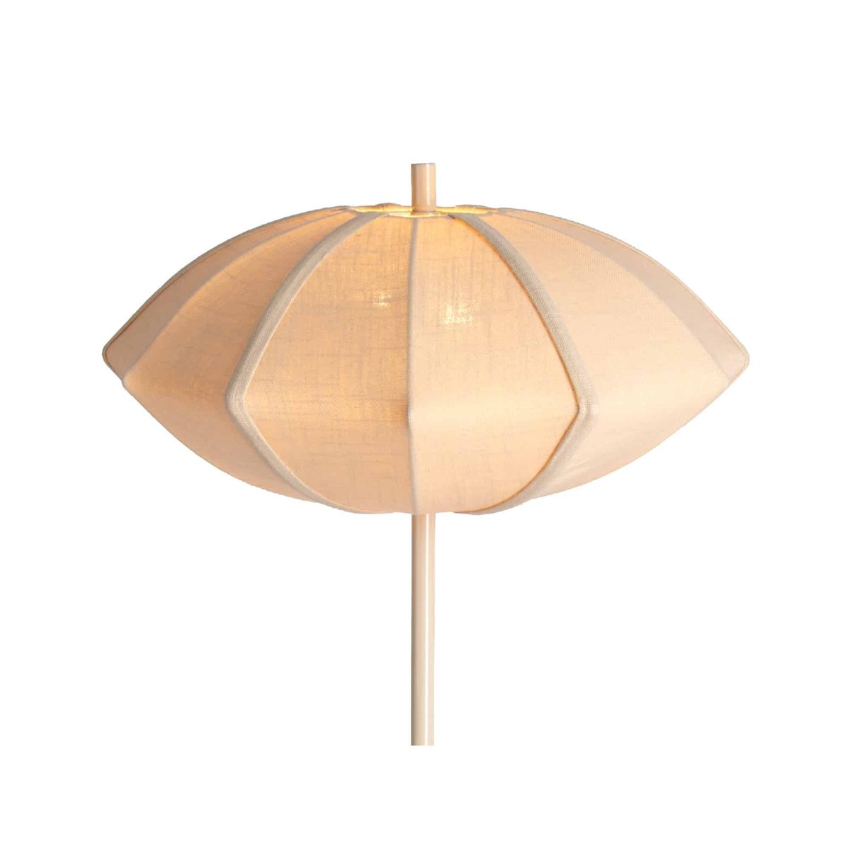 Lampadaire Coton PARIS DISC crème, LEITMOTIV