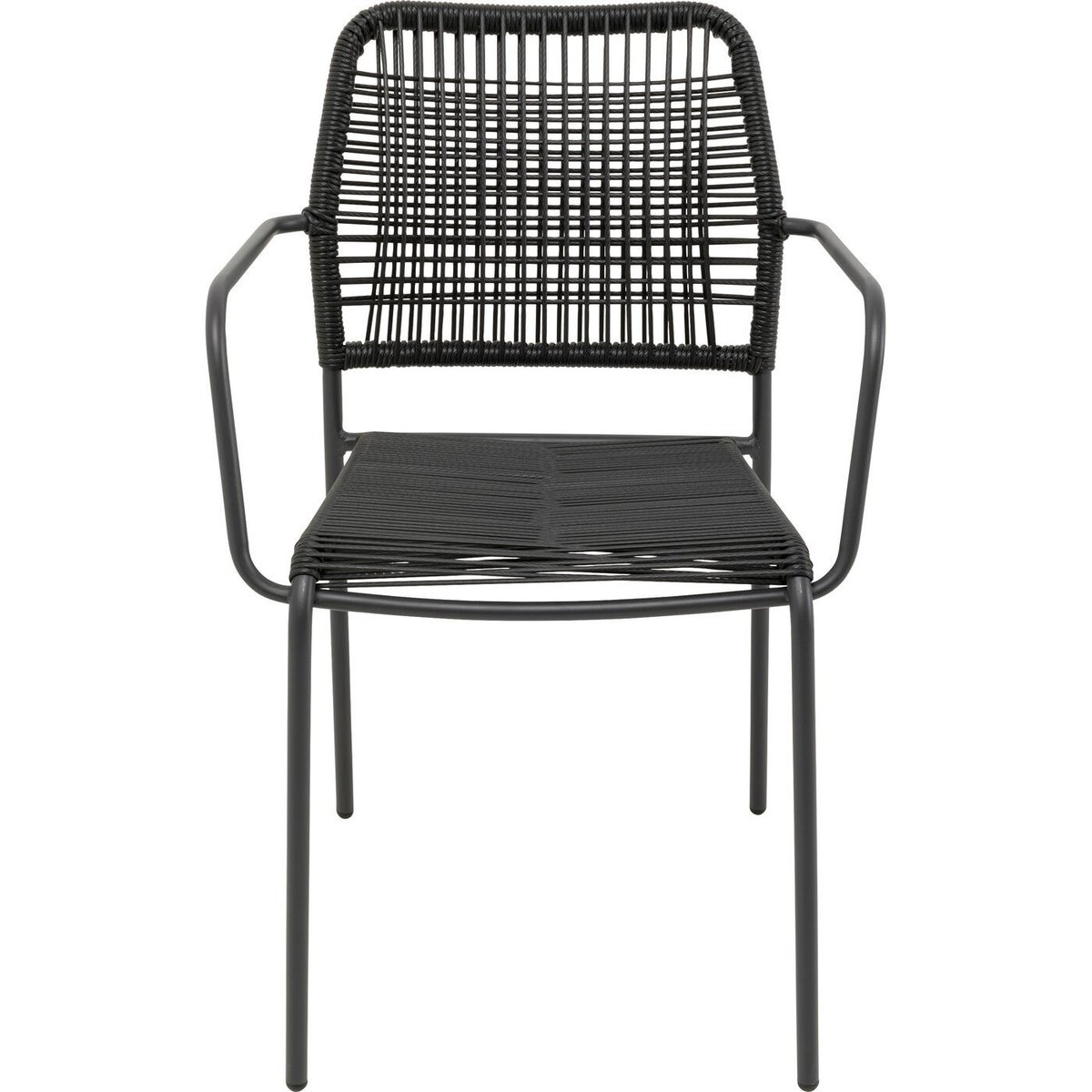 Ensemble de jardin table et 4 chaises, MADAGASCAR anthracite, KARE DESIGN