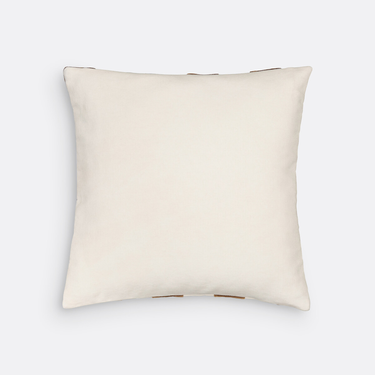 Lysmée 40 X 40cm Cushion Cover ecru/caramel, LA REDOUTE INTERIEURS