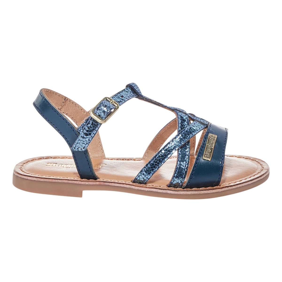 Sandales Cuir Les Tropeziennes Biron marine/multi, LES TROPEZIENNES PAR M.BELARBI