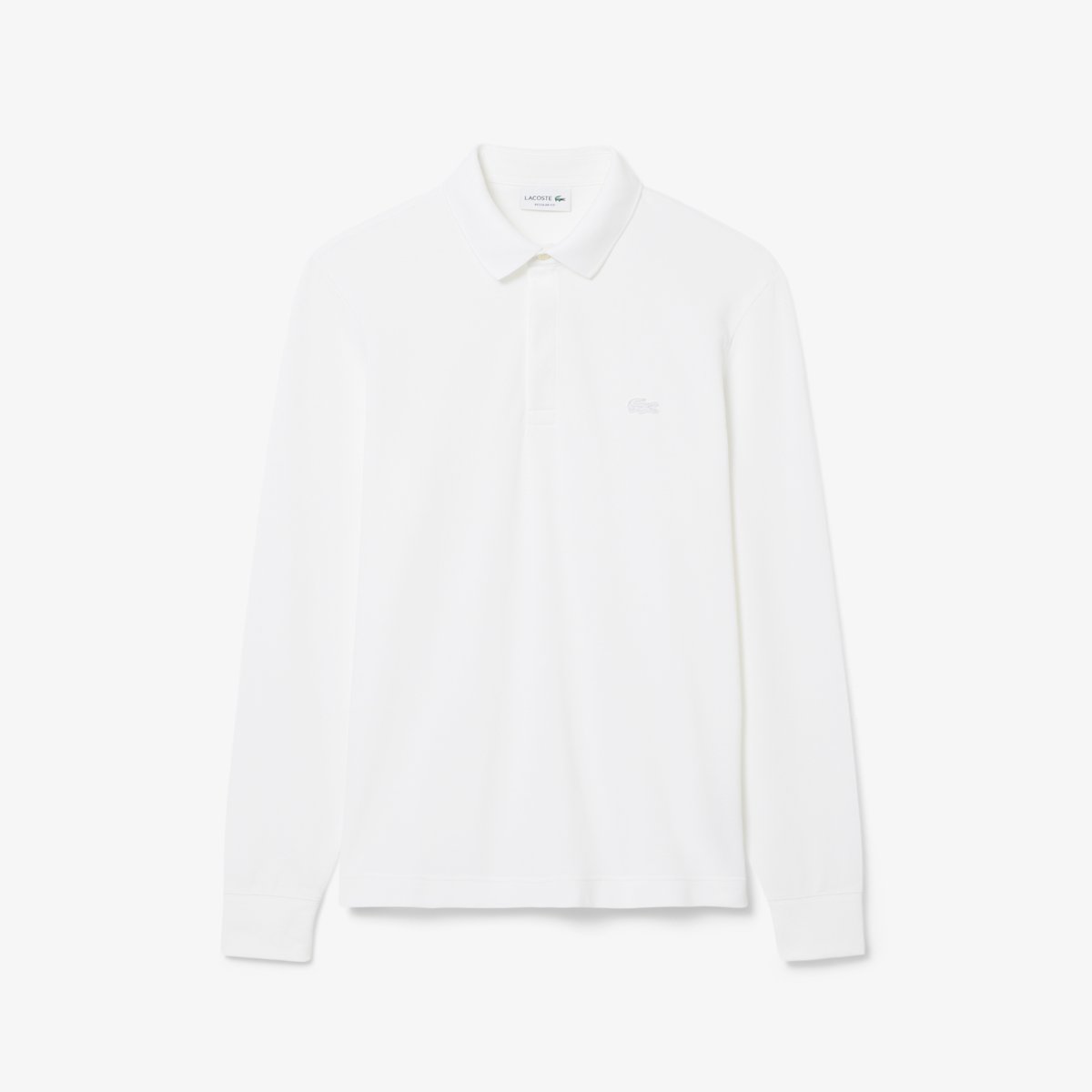 Polo Paris regular fit en Piqué stretch blanc-001, LACOSTE