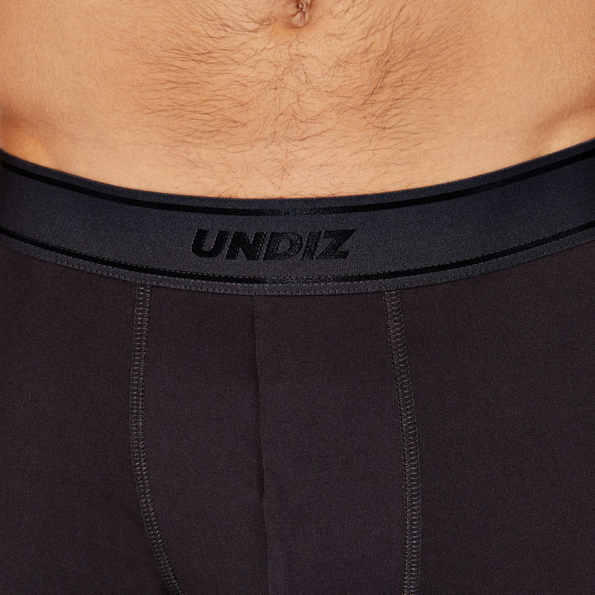 Boxer en microfibre BELTBRIGTHIZ D gris foncé, UNDIZ