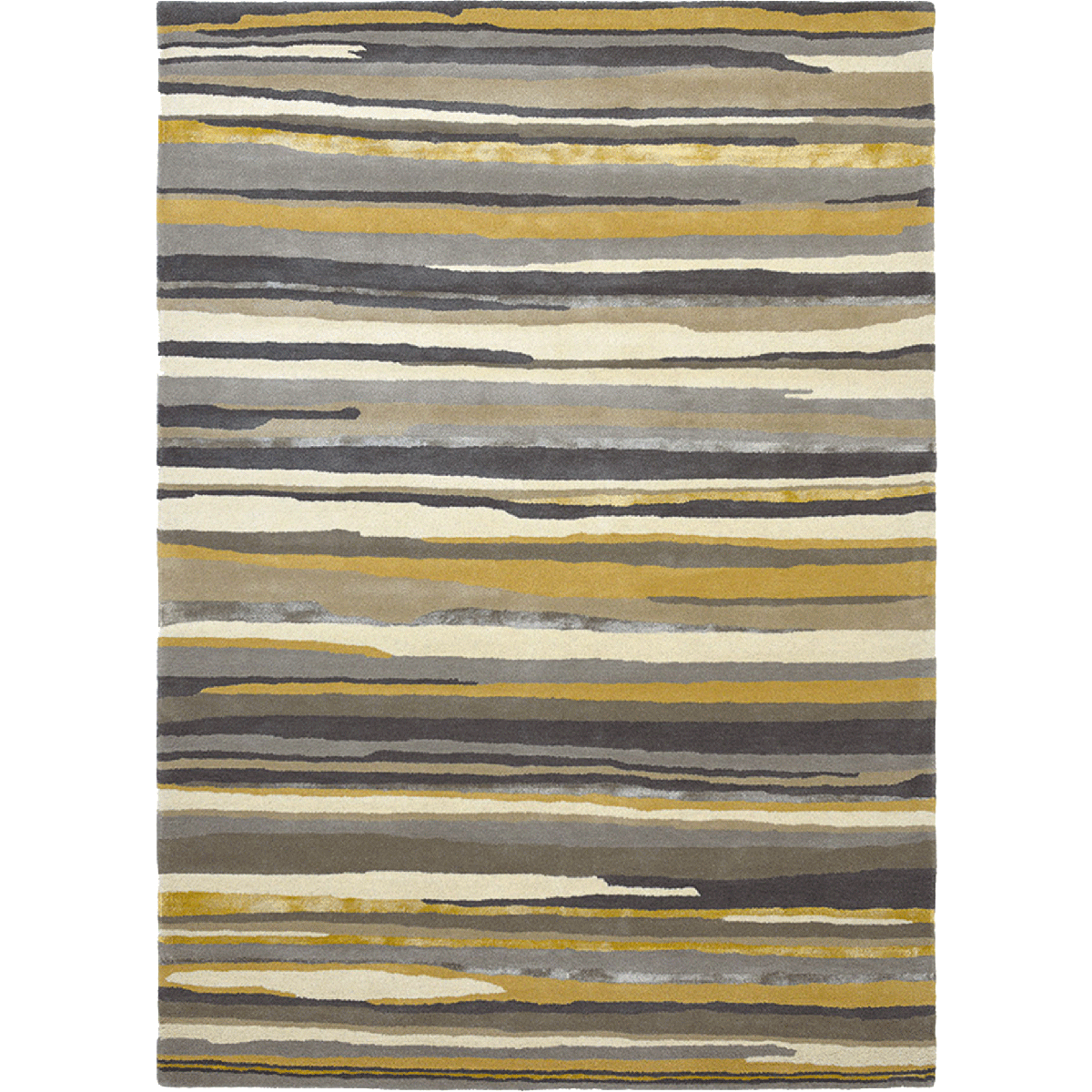 Tapis salon et chambre ELSDON, fait à la main motif géométrique gris, taupe, UN AMOUR DE TAPIS