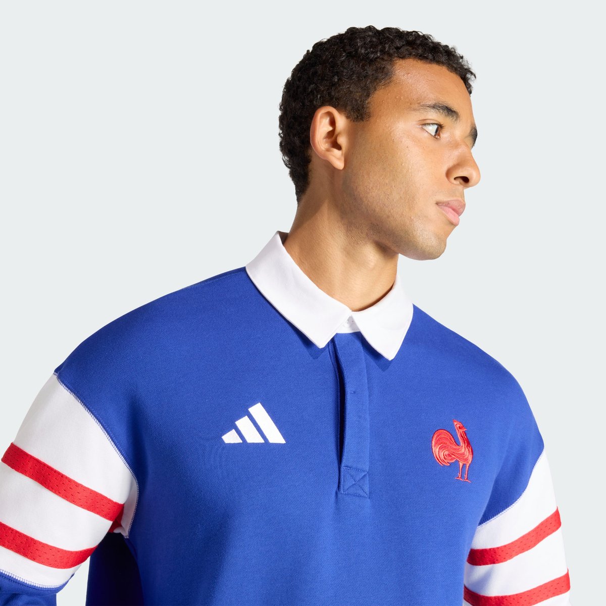 Polo De Rugby Ffr Heritage Polo-Ffr (Manches Longues) Polo De Rugby Ffr Heritage Polo-Ffr (Manches Longues) semi lucid blue, adidas Performance