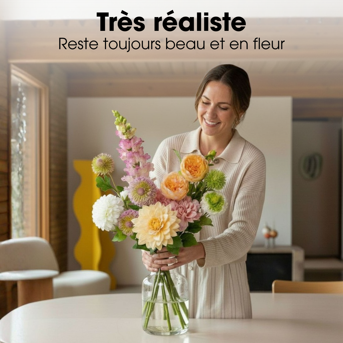 Fleur artificielle JEAN vert, MICA DECORATIONS