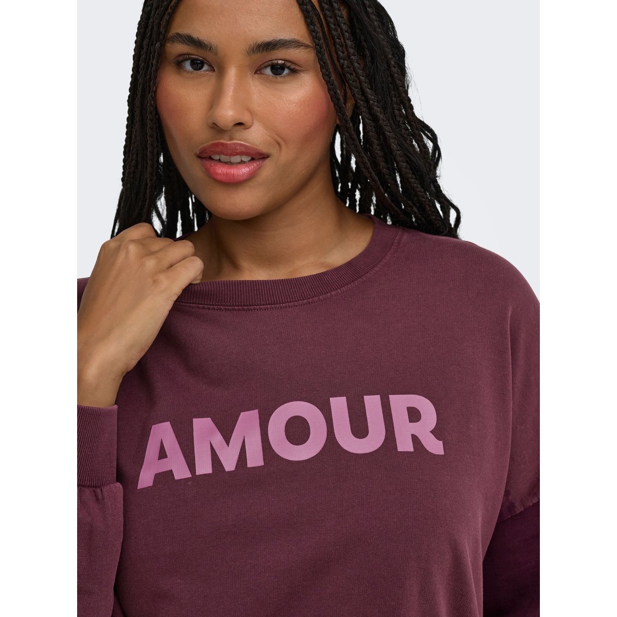 Sweat-Shirt winetasting, ONLY CARMAKOMA