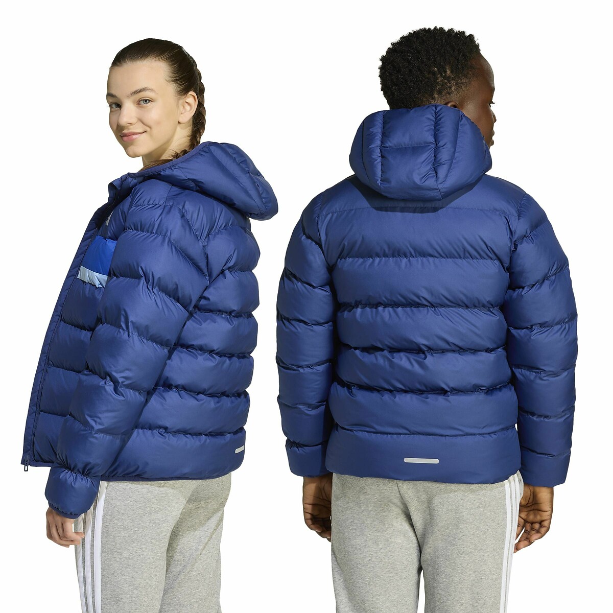 Blusão com capuz azul, ADIDAS SPORTSWEAR
