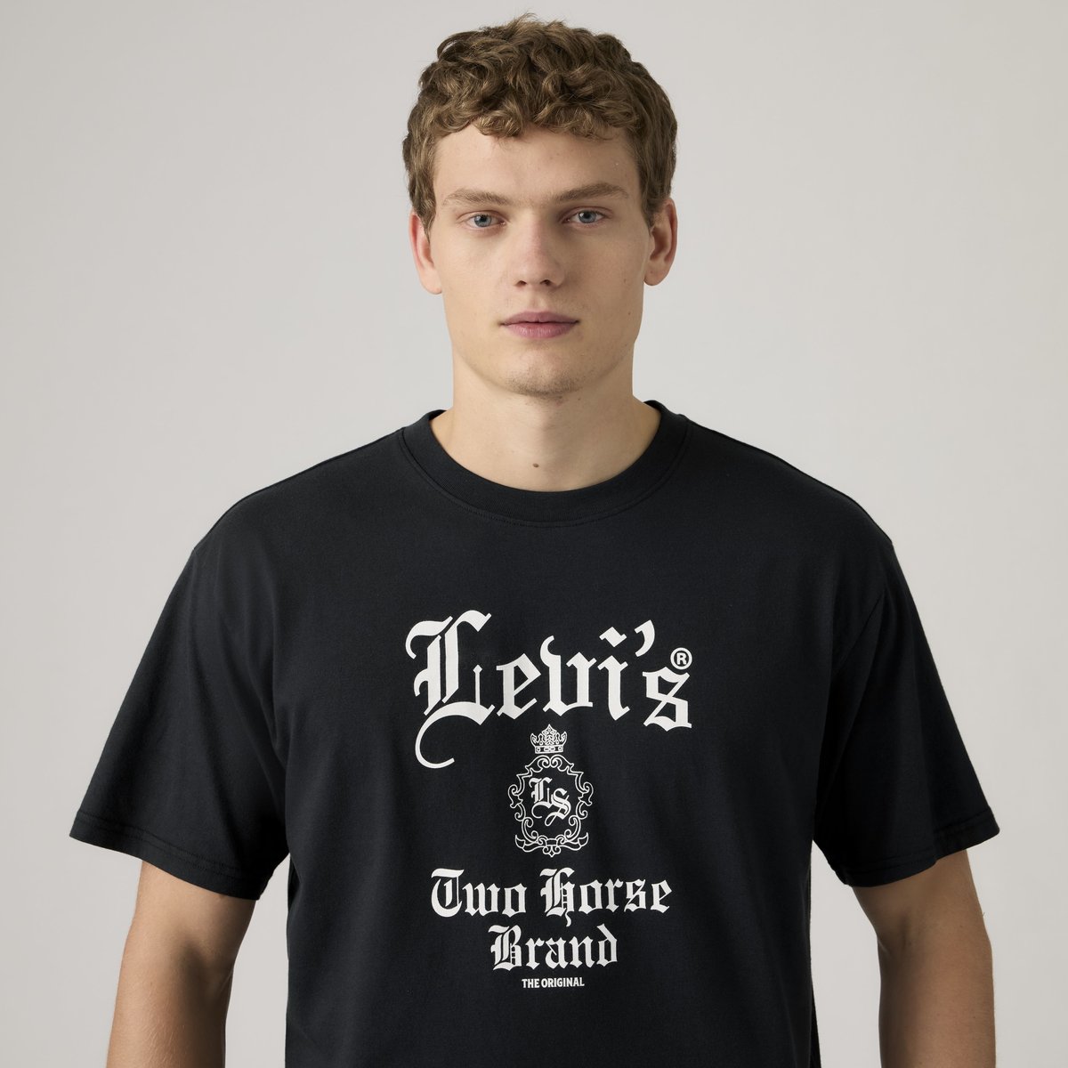 T-shirt graphique coupe boxy noir - gothic levis 2 jet black, LEVI'S
