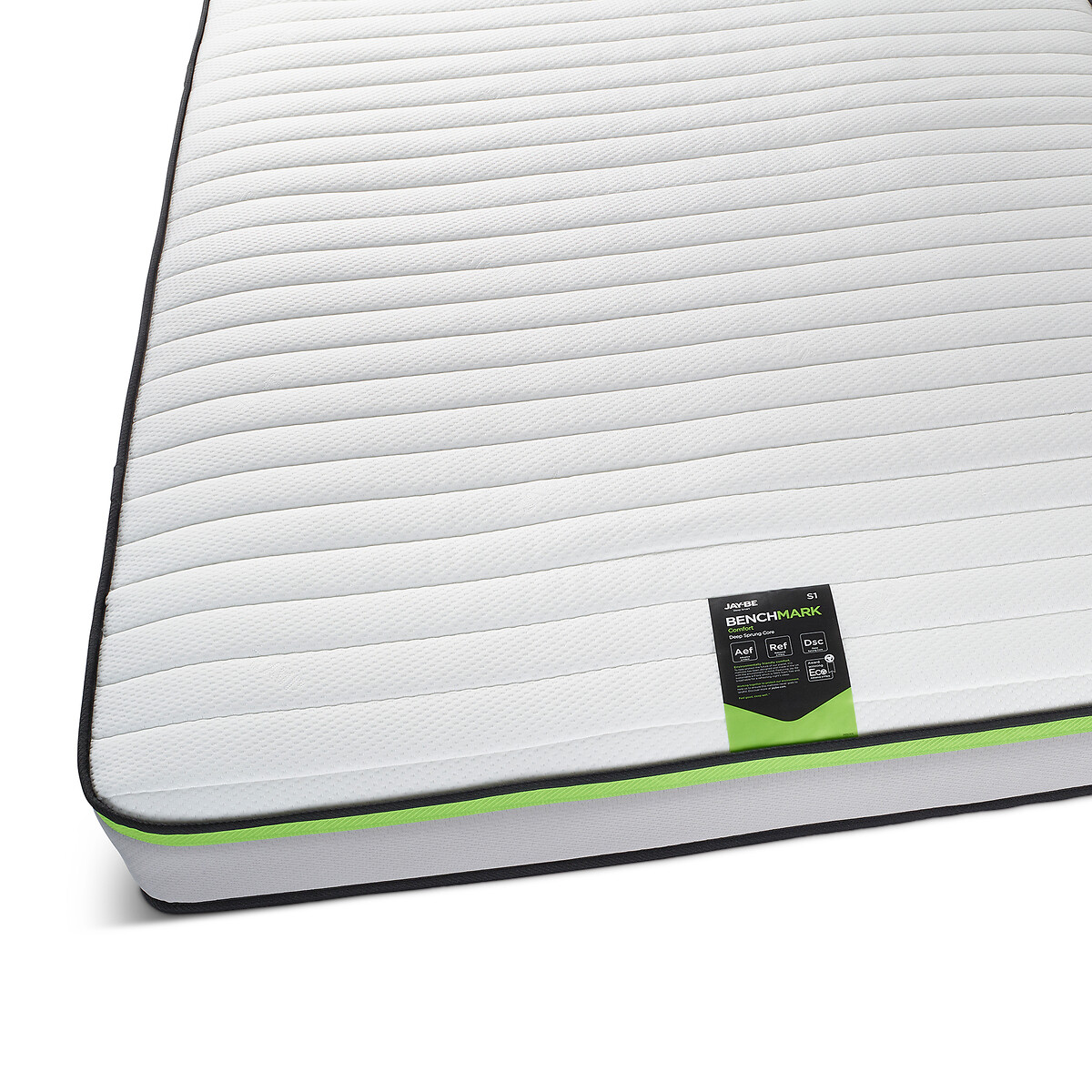 Jay-Be® Benchmark S1 Comfort Eco-Friendly Mattress grey/green, JAY-BE