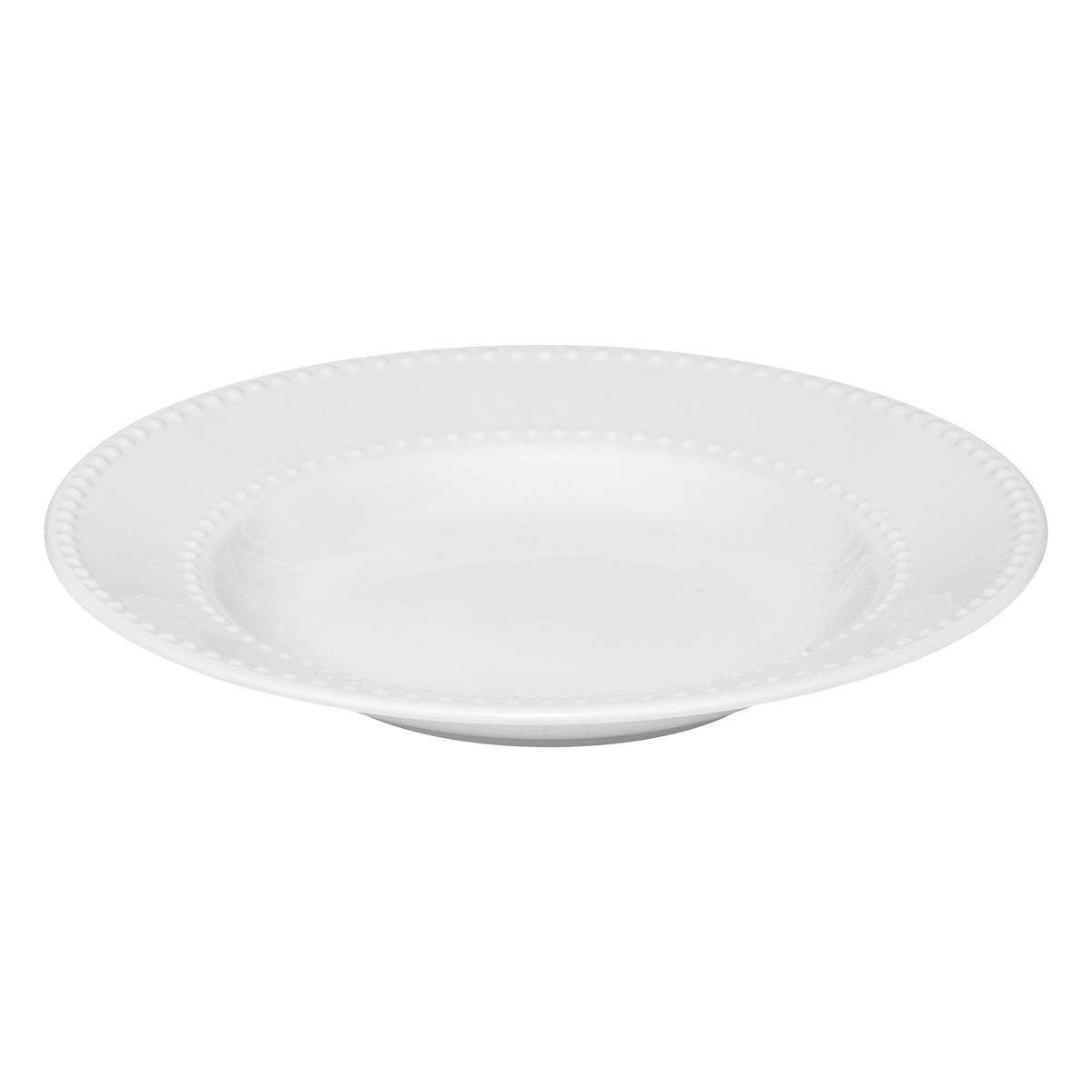 Service de table 18 pièces en porcelaine PERLE blanc, SECRET DE GOURMET