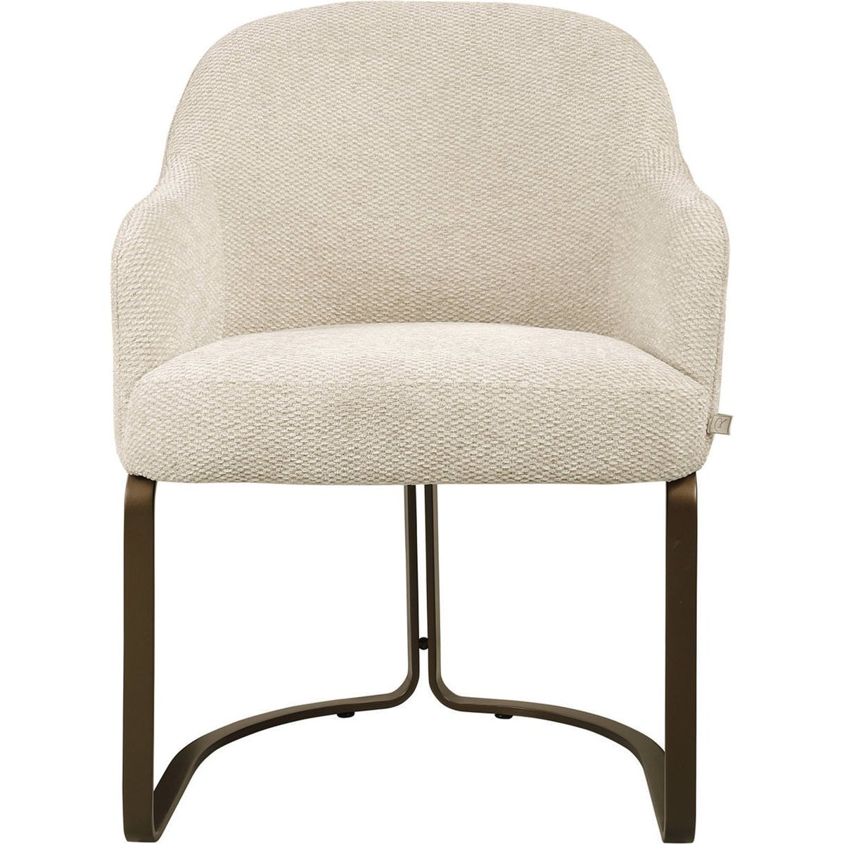 Chaise de salle à manger en tissu texturé naturel boldweave, RECOLLECTION
