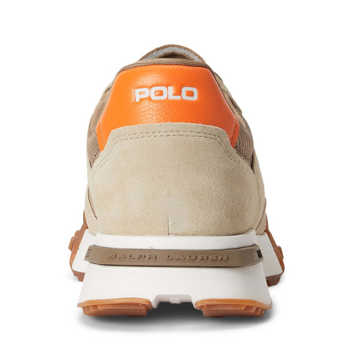 Sapatilhas com mistura de materiais, ELDRIDGE bege, POLO RALPH LAUREN