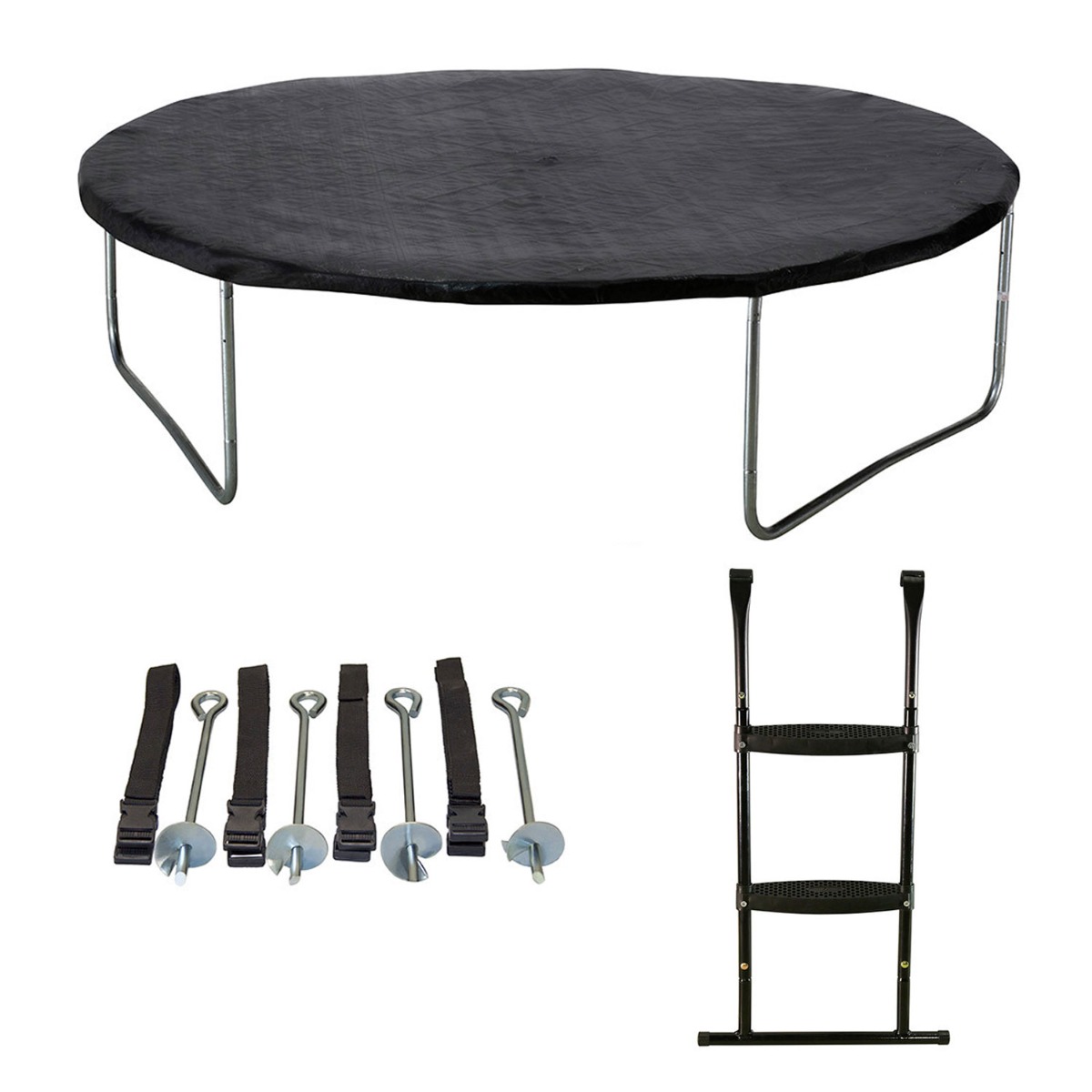 Trampoline PUNCHI + 3 accessoires vert anis / noir, KANGUI