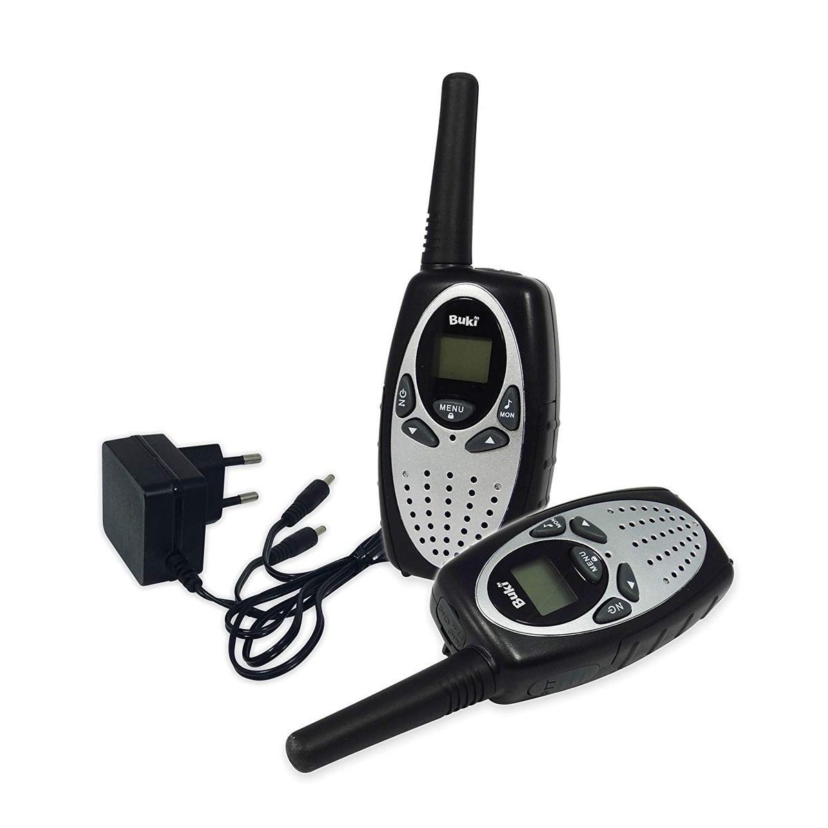 Talkie Walkie Rechargeable noir, BUKI FRANCE