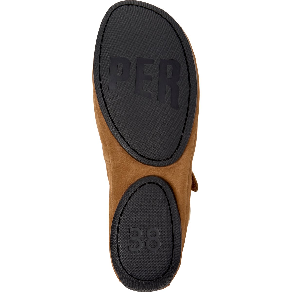 Ballerines Right Nina cuir marron moyen, CAMPER