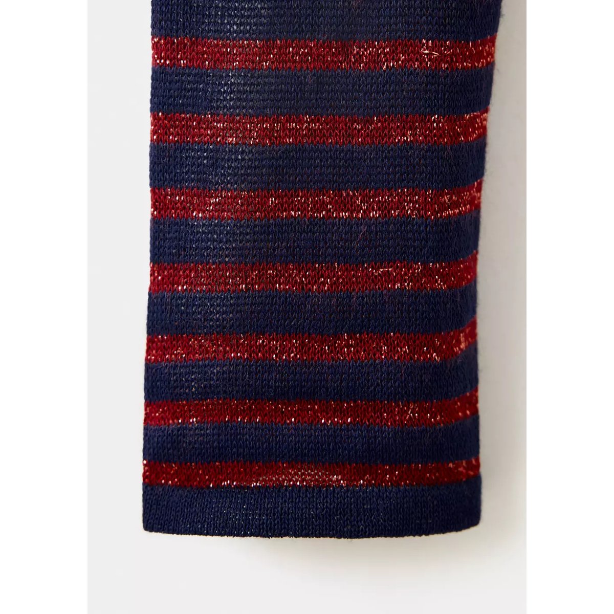 Pull-over à rayures fil textile bleu marine, MANGO