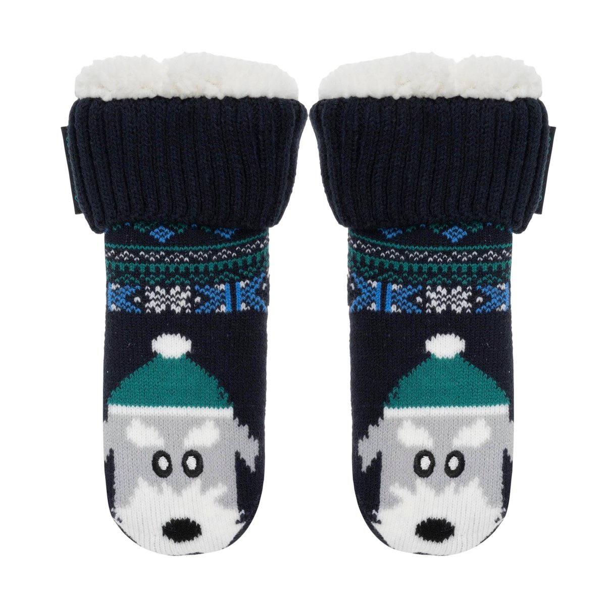 Chaussettes anti-dérapantes multicolor, ISOTONER