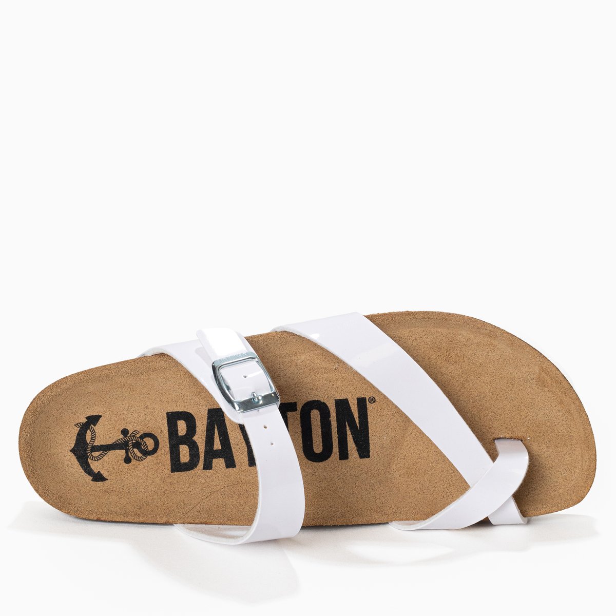 Tongs DIANE blanc, BAYTON