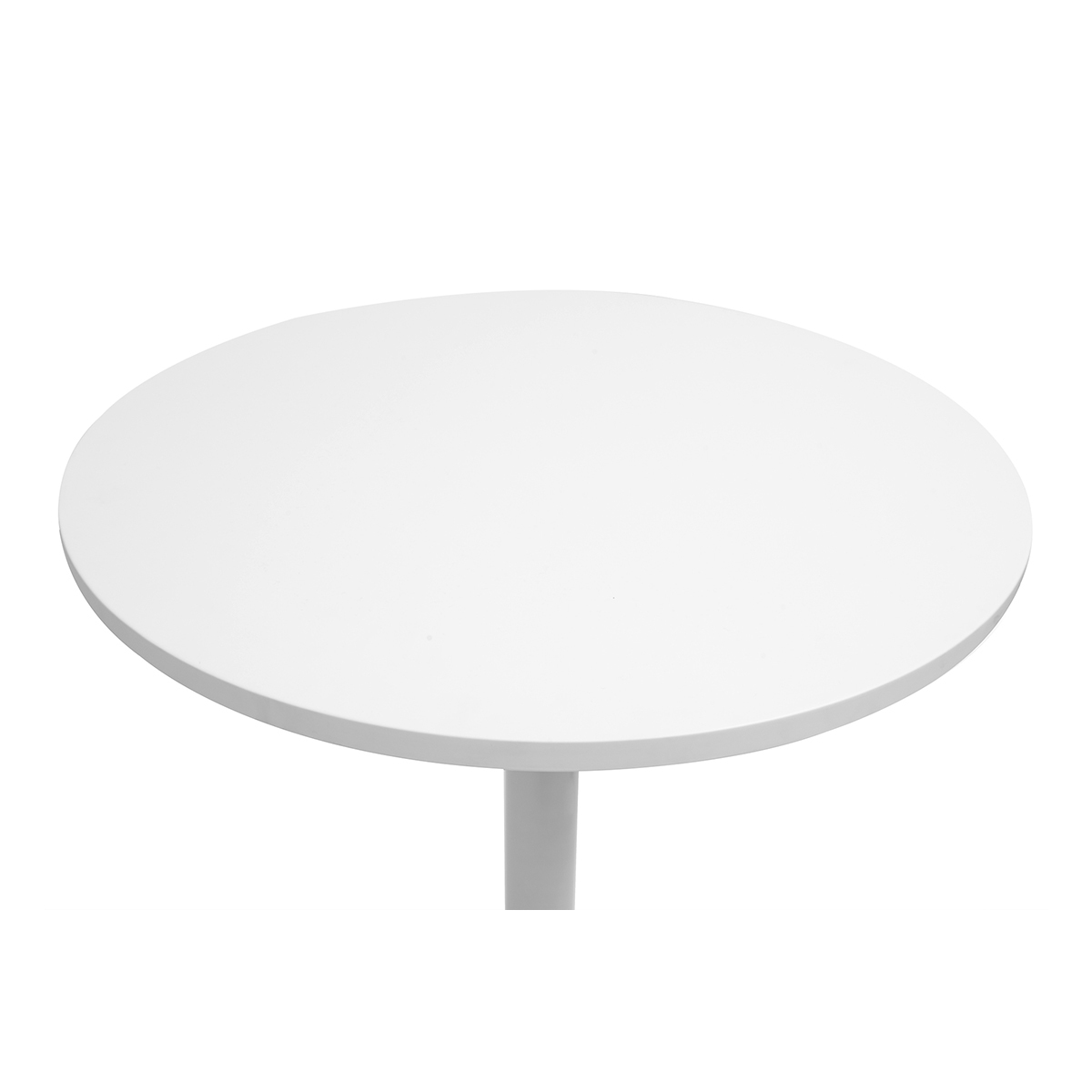 Table haute design ronde blanche D60 cm CALISTA blanc, MILIBOO