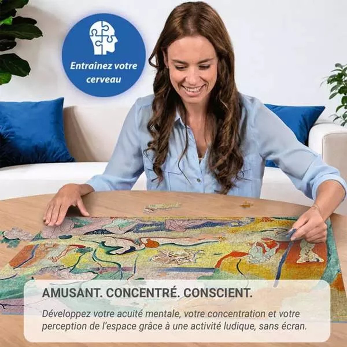 Puzzle La joie de vivre Henri Matisse 1000 pcs blanc, RAVENSBURGER