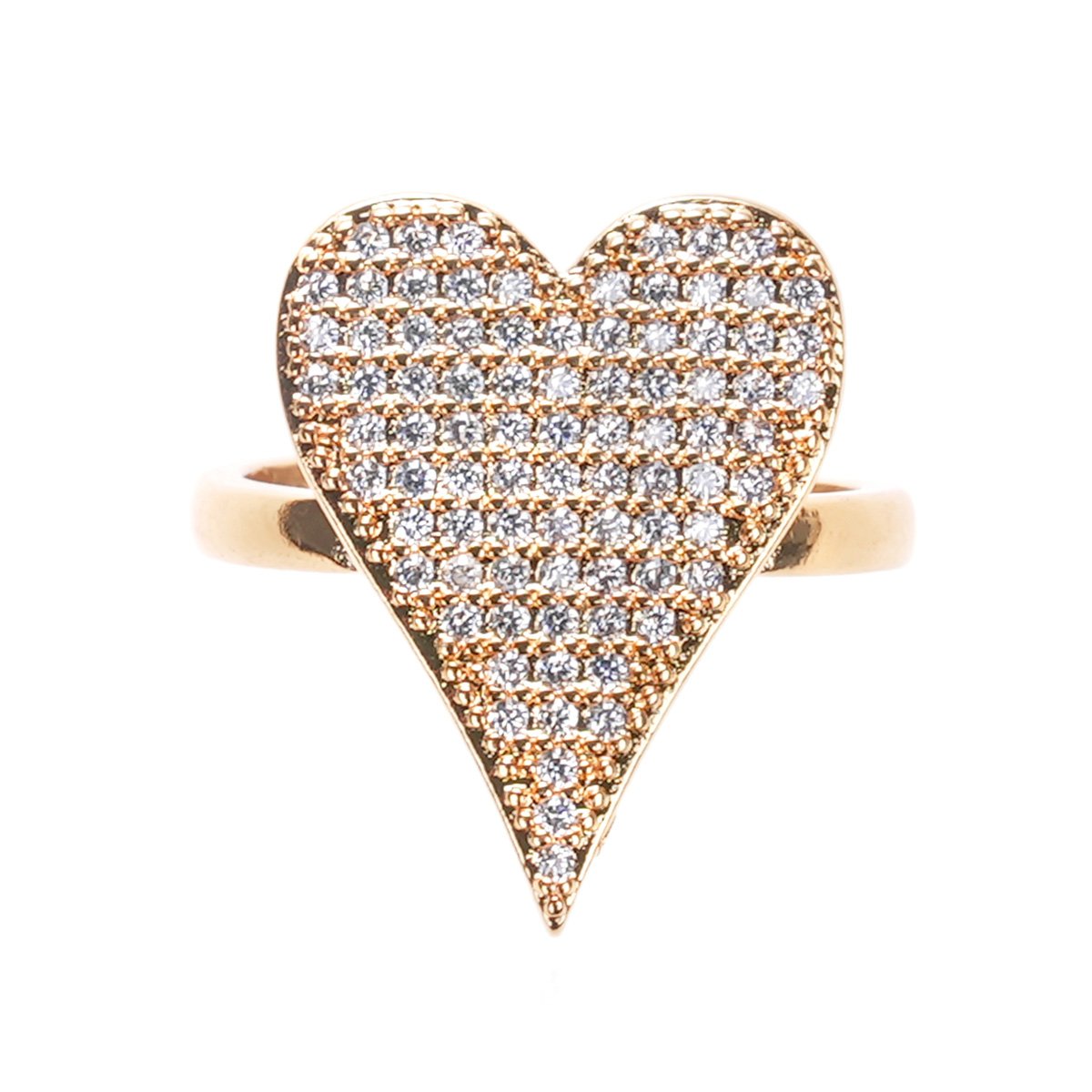 Bague réglable avec cabochon cœur BOUMBOUM blanc, HIPANEMA