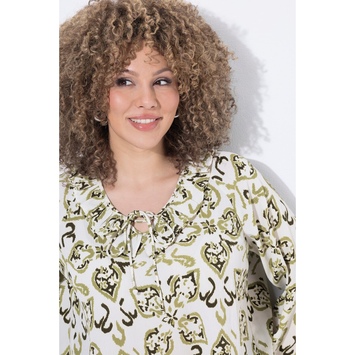 Chemise avec ruchés pop corn, ULLA POPKEN