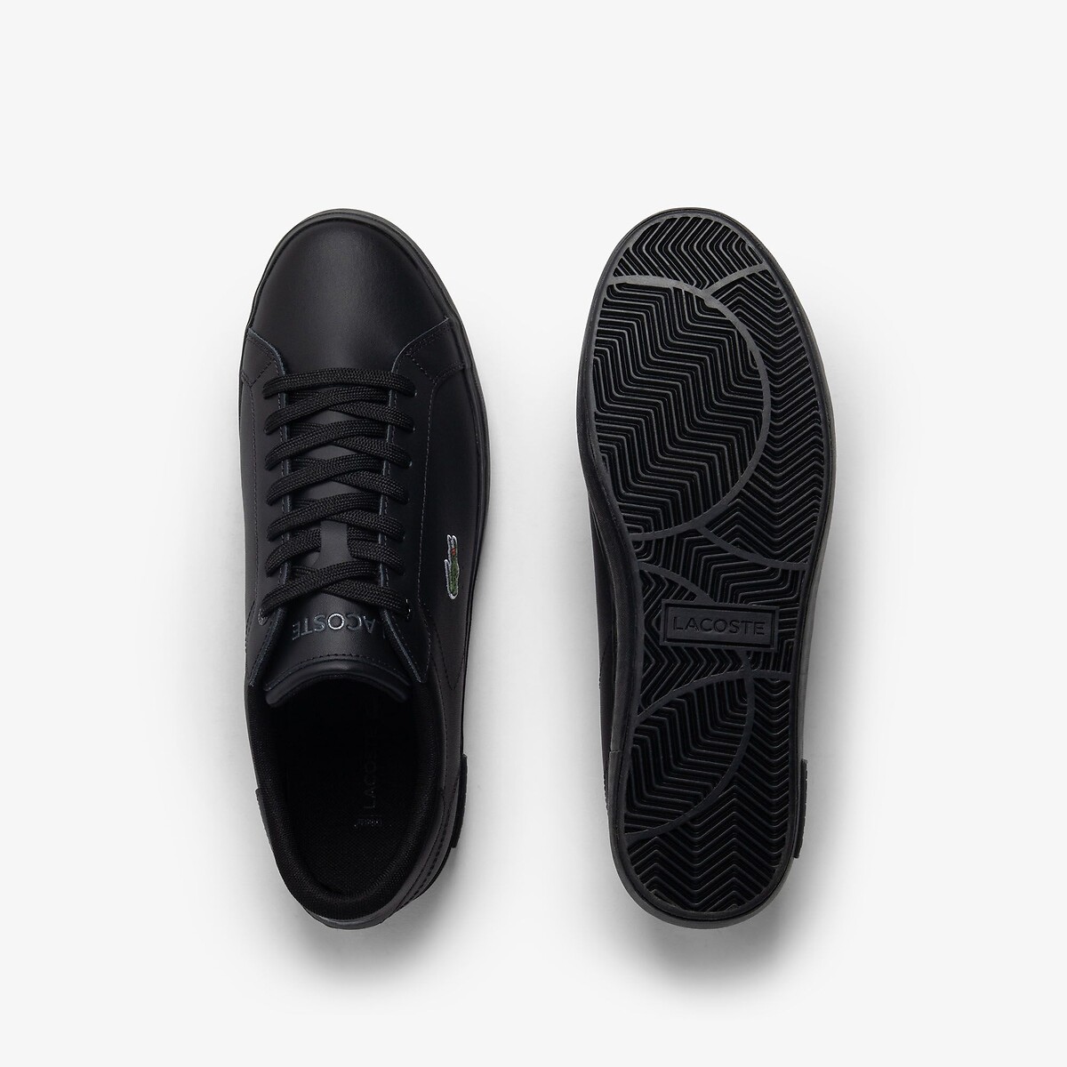 Baskets basses Powercourt noir, LACOSTE
