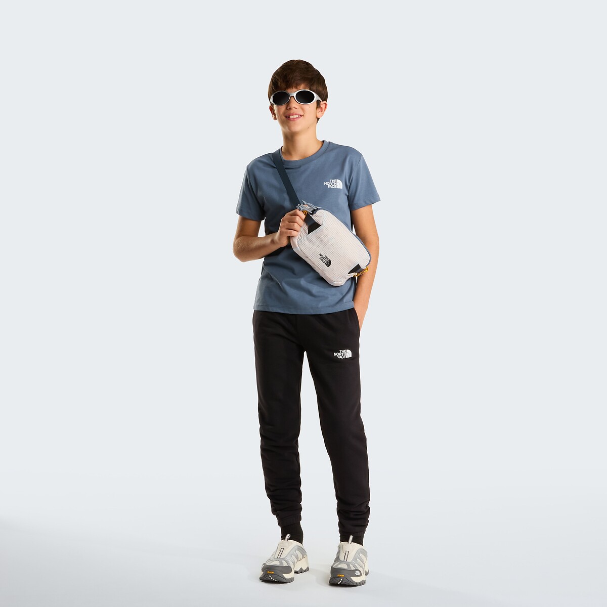 T-shirt manches courtes, BOX gris bleu, THE NORTH FACE