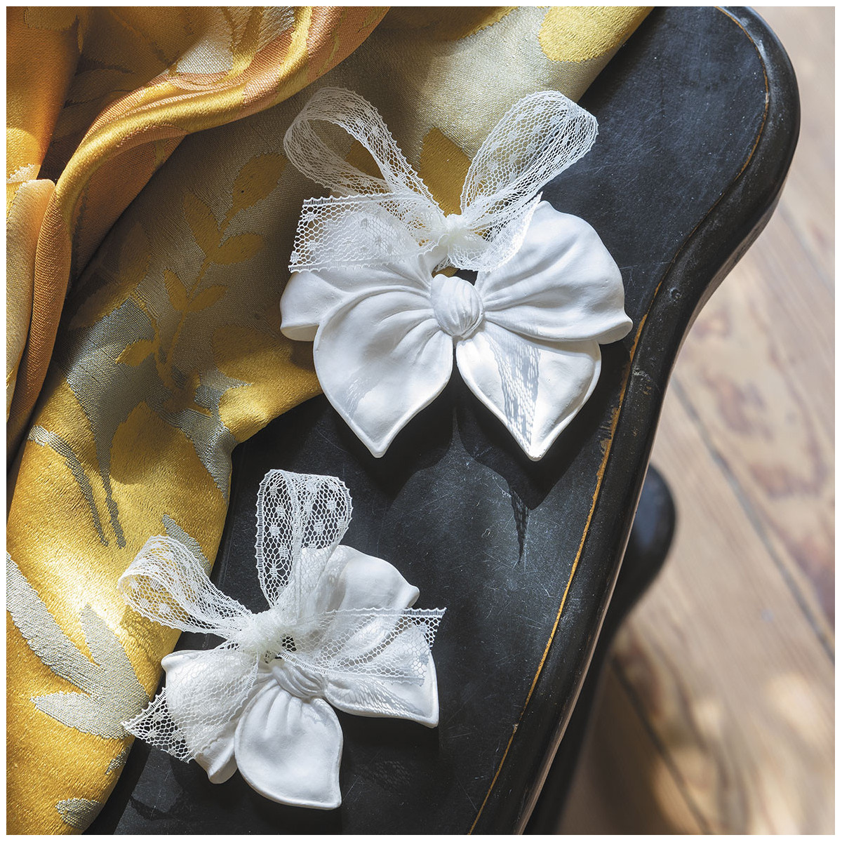 Décor parfumé Sapin - Petit modèle - Sapin Doré blanc, MATHILDE M