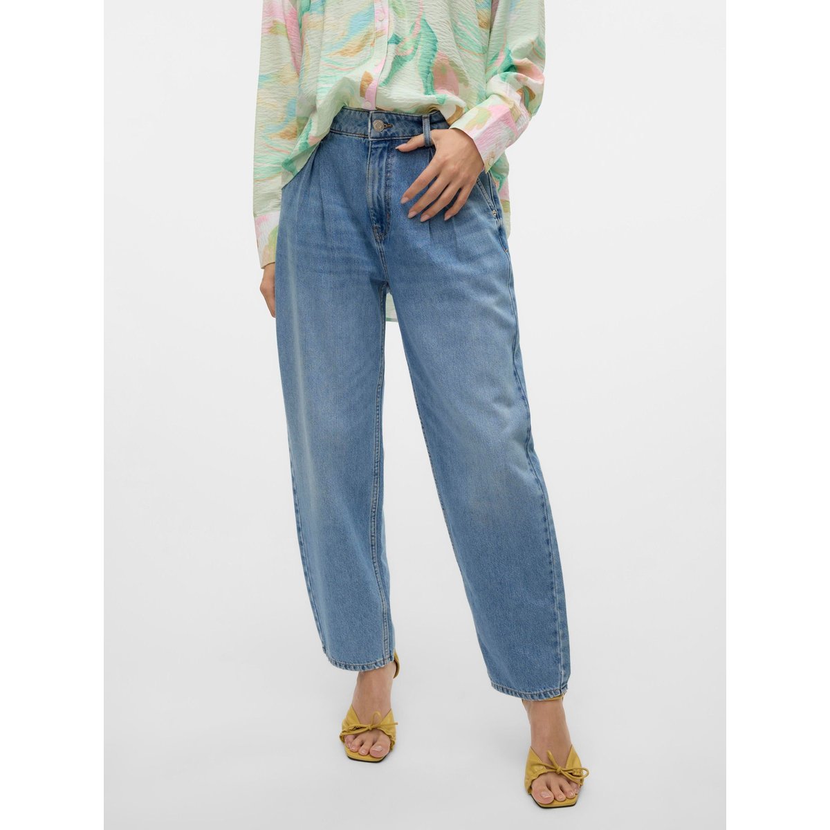 Jean Coupe Droite medium blue denim, VERO MODA