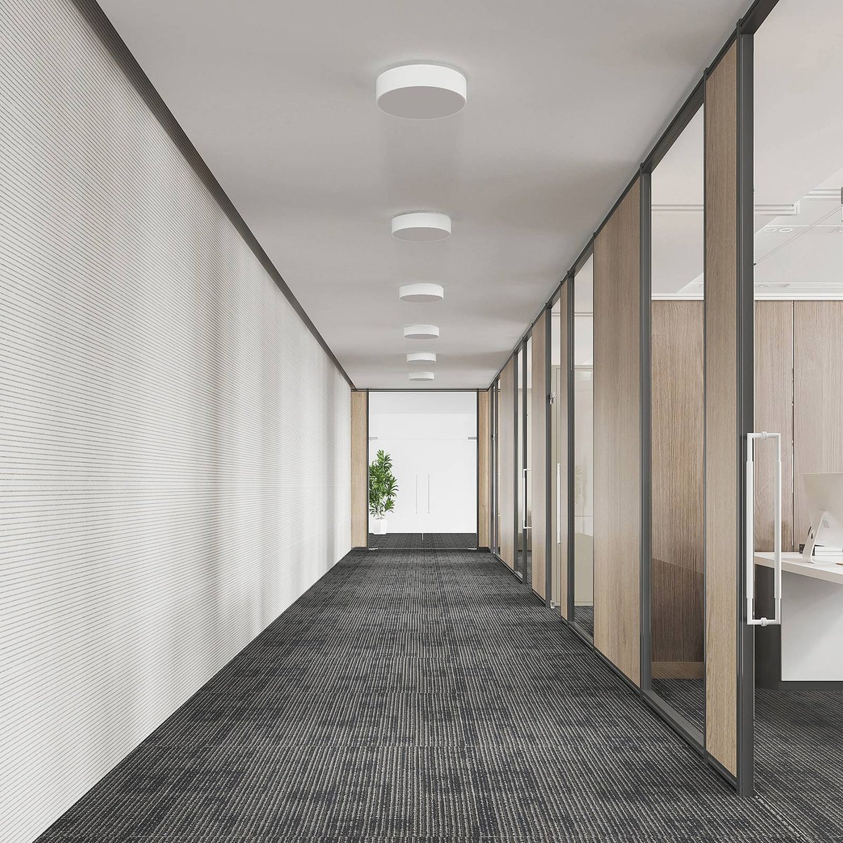 Plafonnier en aluminium moderneLED, Vanida blanc, ARCCHIO