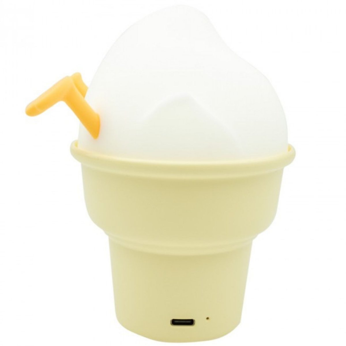Veilleuse rechargeable Fraise blanc, jaune, MARY'S