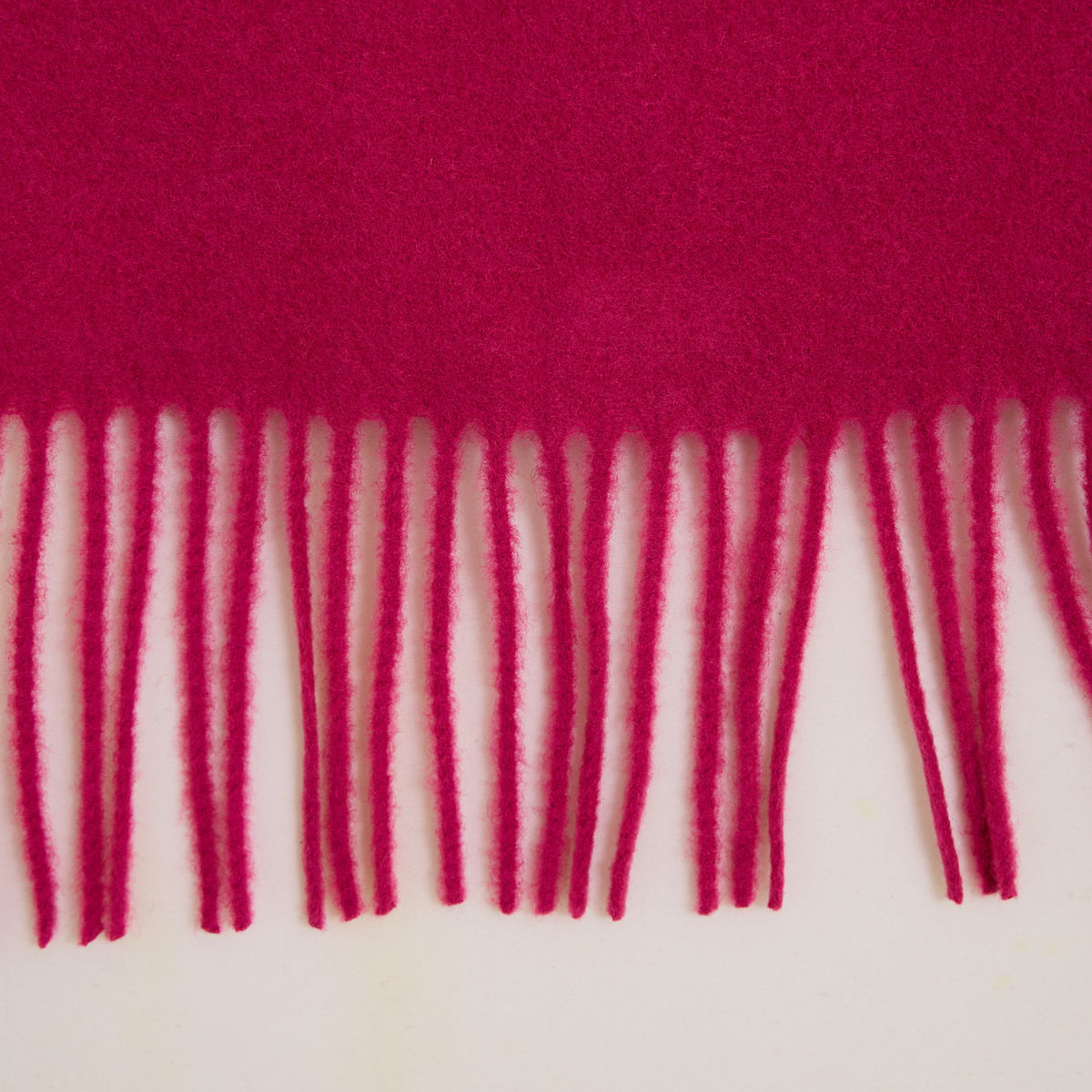 Écharpe unie à franges rose, GRAIN DE MALICE