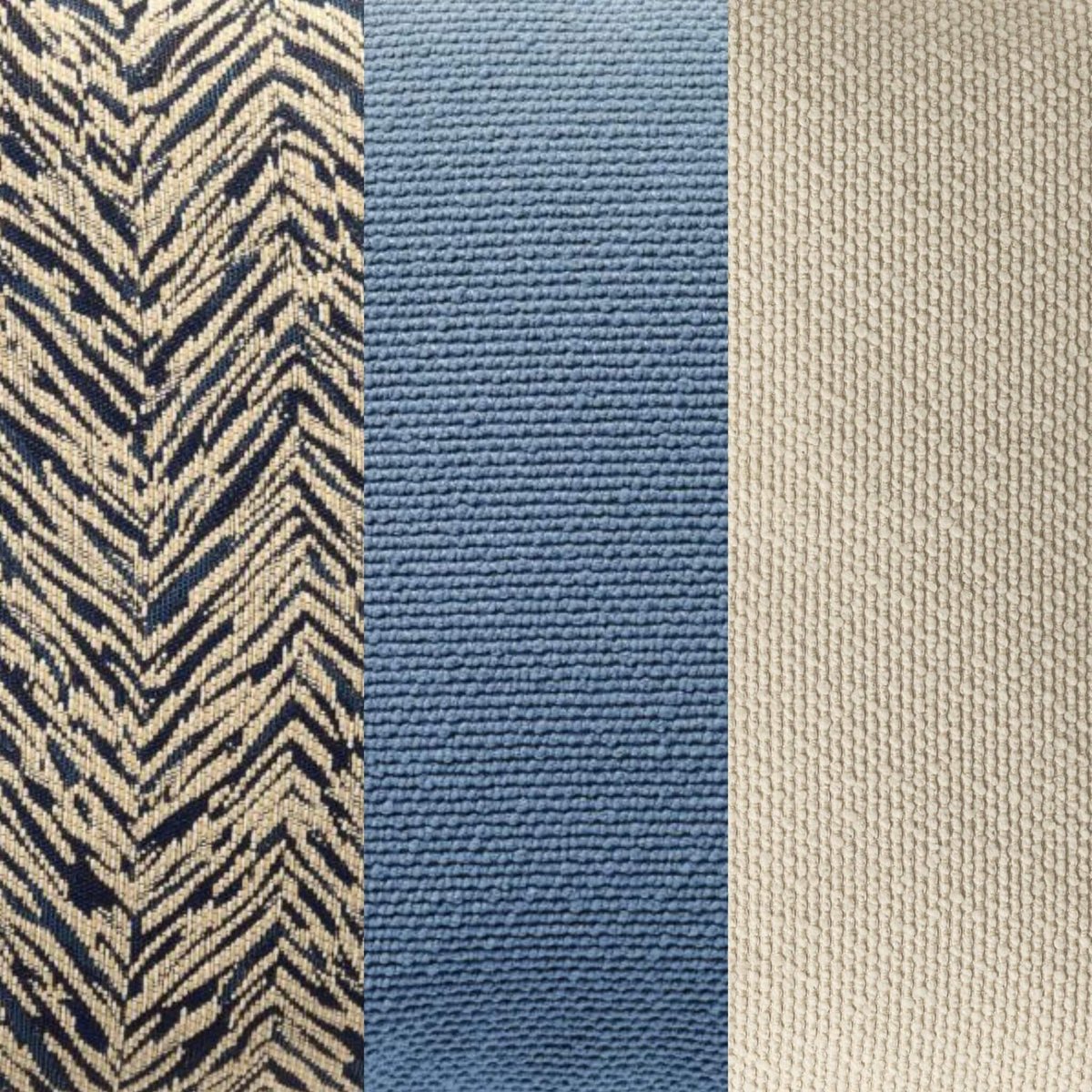 Coussins Lake breeze (Lot de 3) bleu, DUTCH DECOR