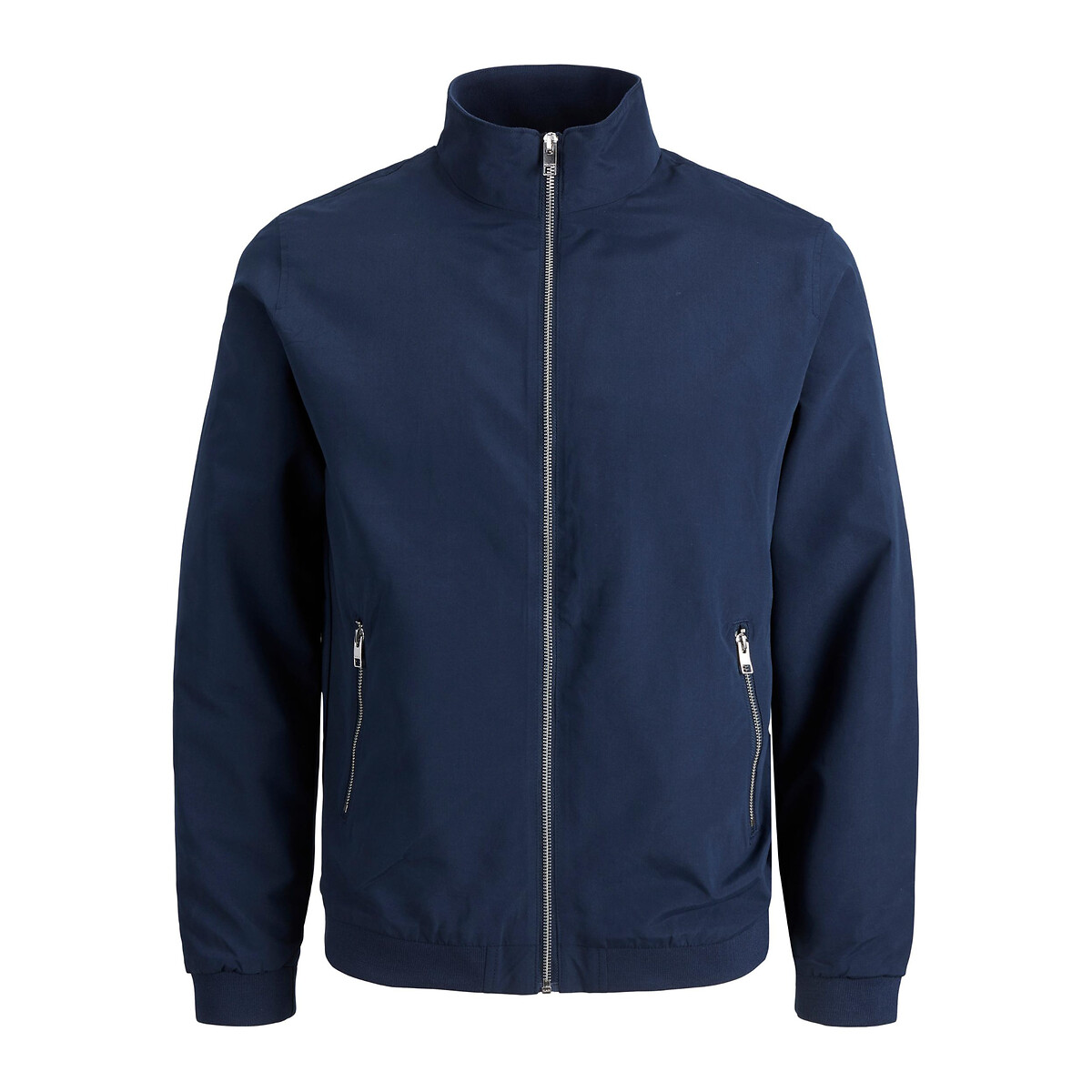 Blouson zippé Harrington Rush bleu marine, JACK & JONES