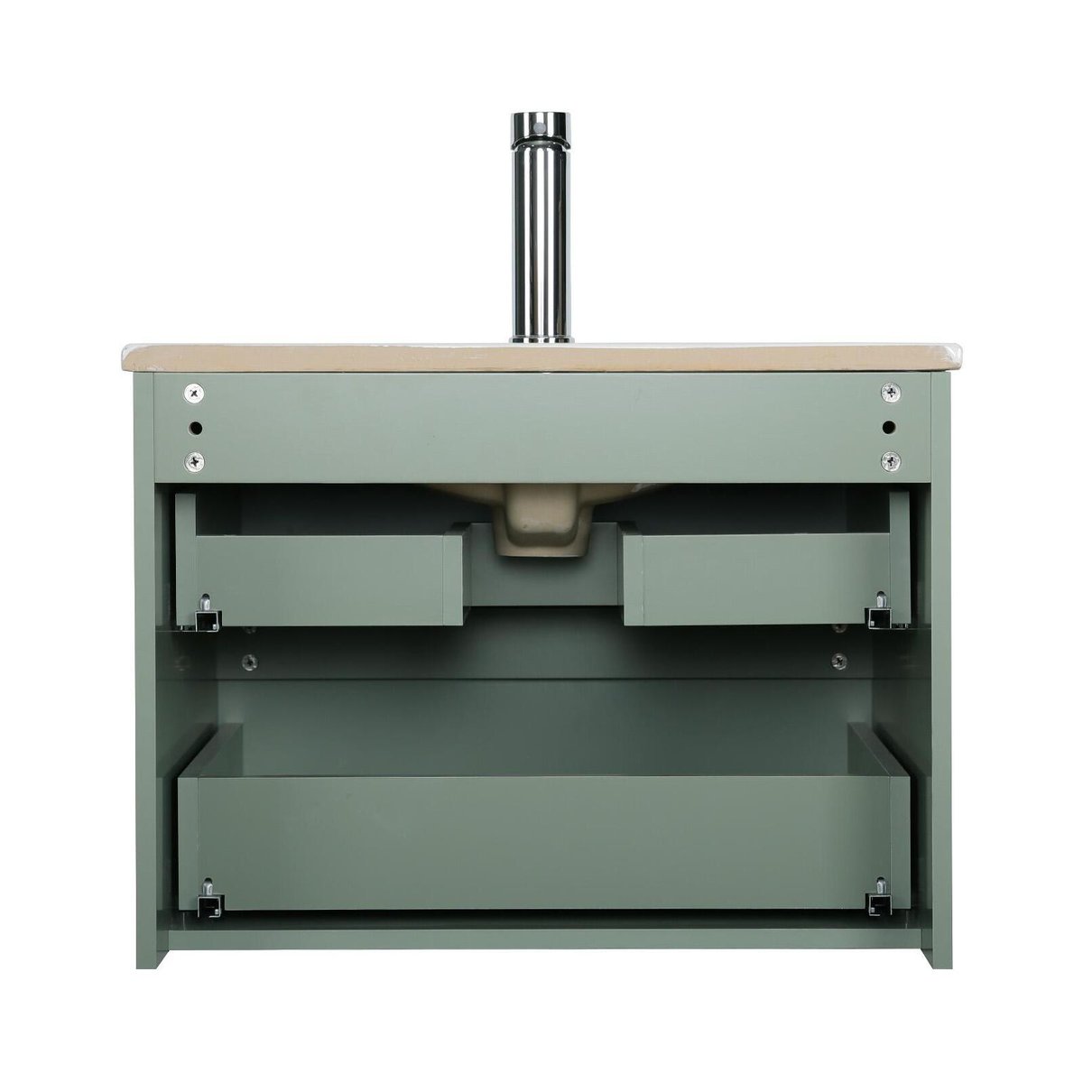 Meuble simple vasque SORRENTO vert, MOB IN