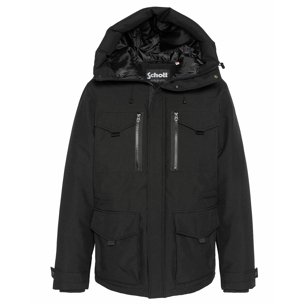 Broomfield Coat with Pockets black, SCHOTT