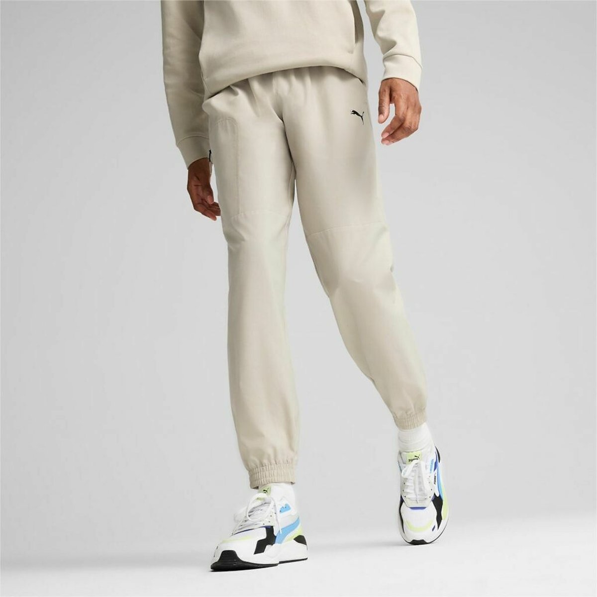 Pantalon tissé cargo beige, PUMA