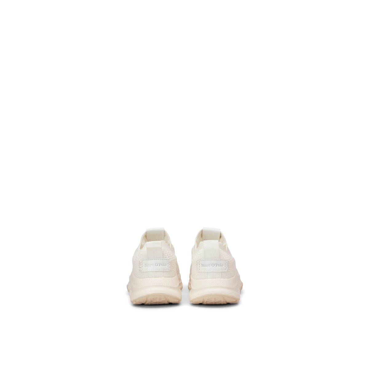 Baskets en tricot modèle Liv en polyester recyclé blanc, MARC O'POLO