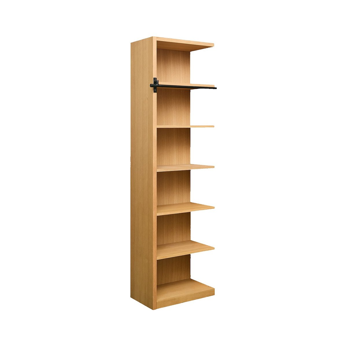 Bibliothèque bois, panneau CAMUS naturel clair, HABITAT