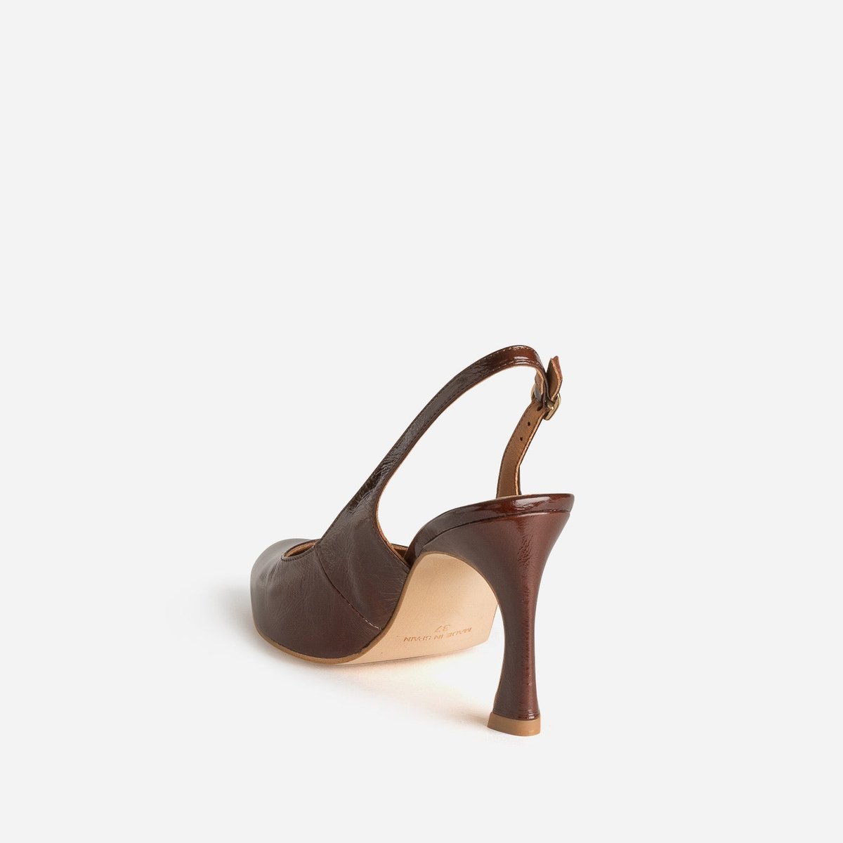 Escarpin en cuir ARIANNE marron, ERAM
