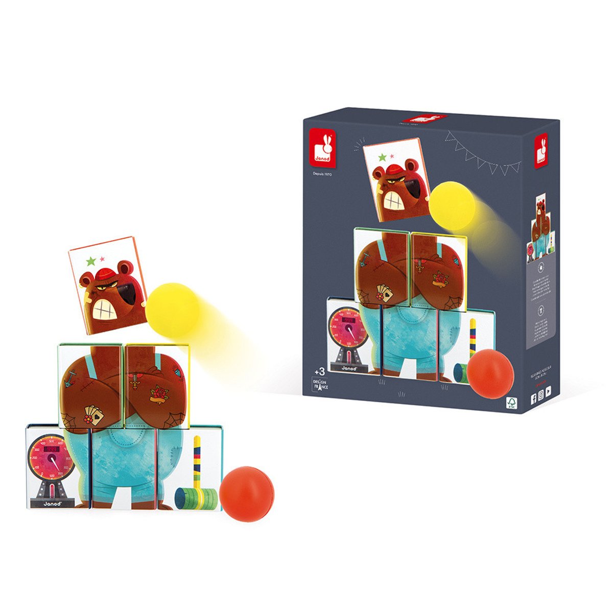 Chamboule Tout, Jeu D'adresse En Métal multicolore, JANOD