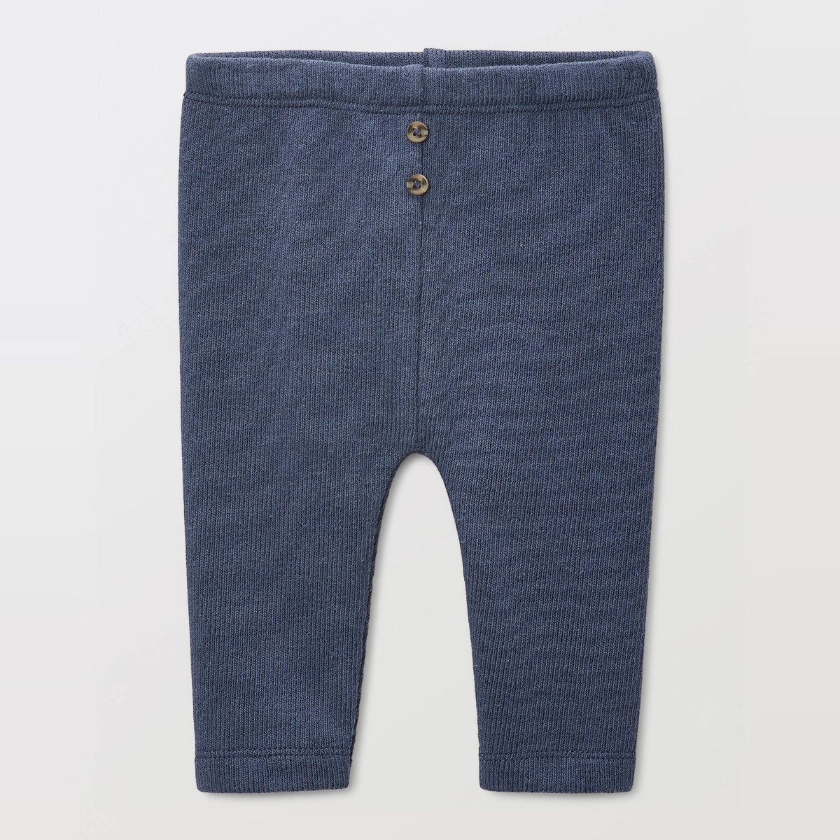 Legging uni en maille pierre bleue, BOUT'CHOU