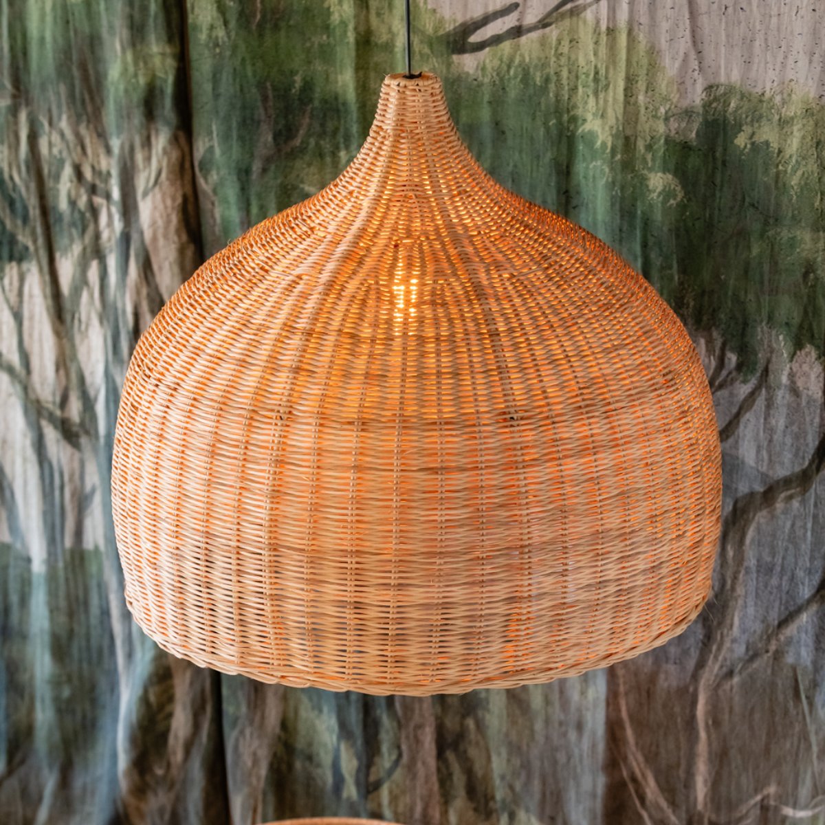 Suspension en rotin MAYA naturel, HYDILE